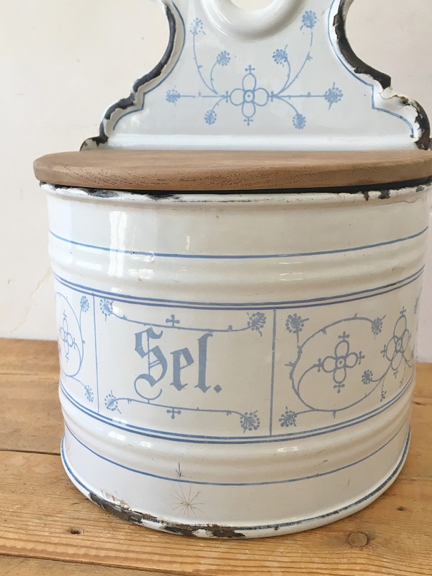 フランスサキソニー柄セルボックスはかわいいアンティークネット