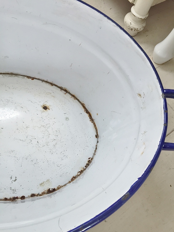 フランスホーロー製ベビーバスはかわいいアンティークネットショップ