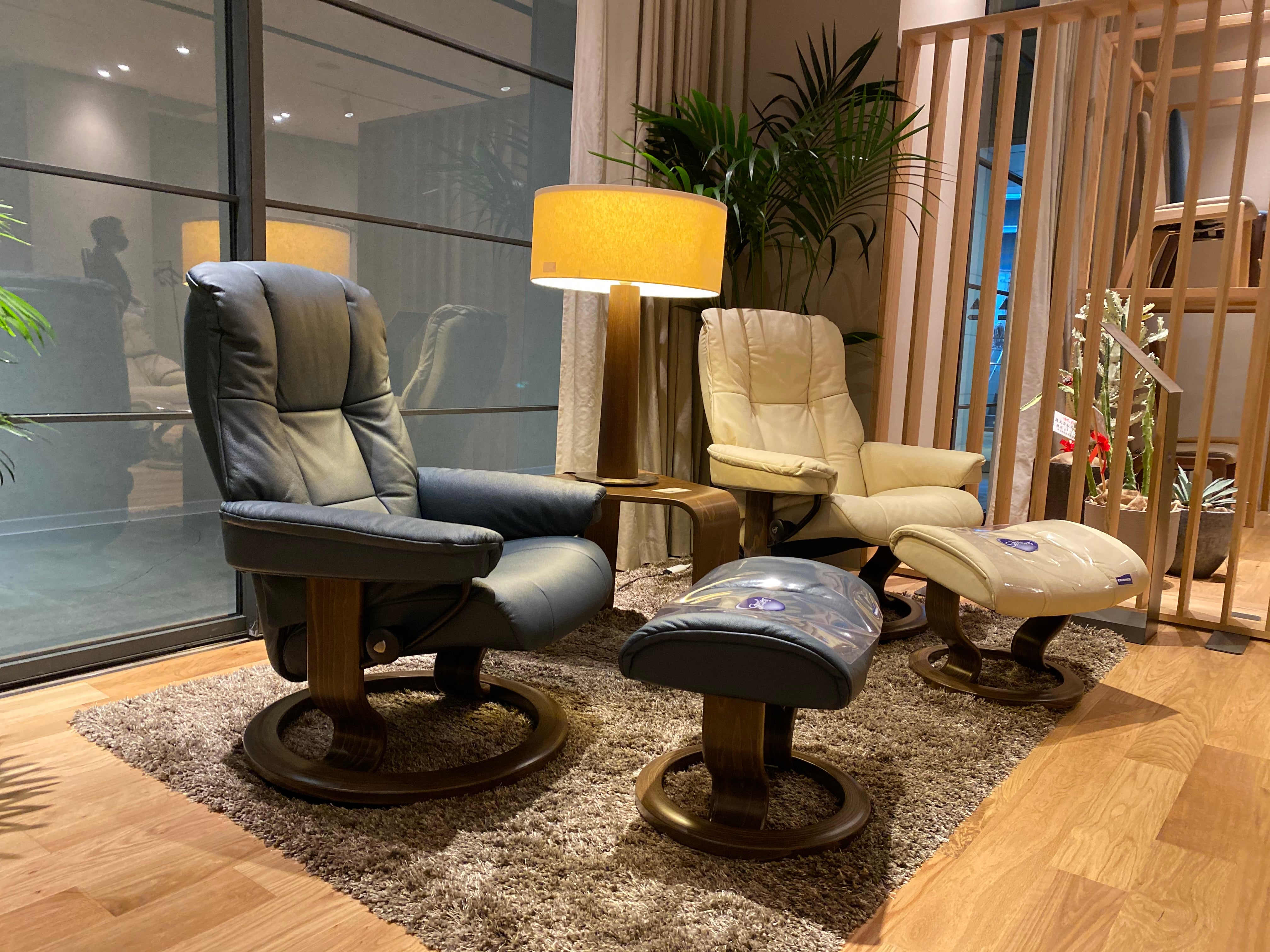 エコーネス ストレスレスチェア オットマン付き1／2 EKORNES