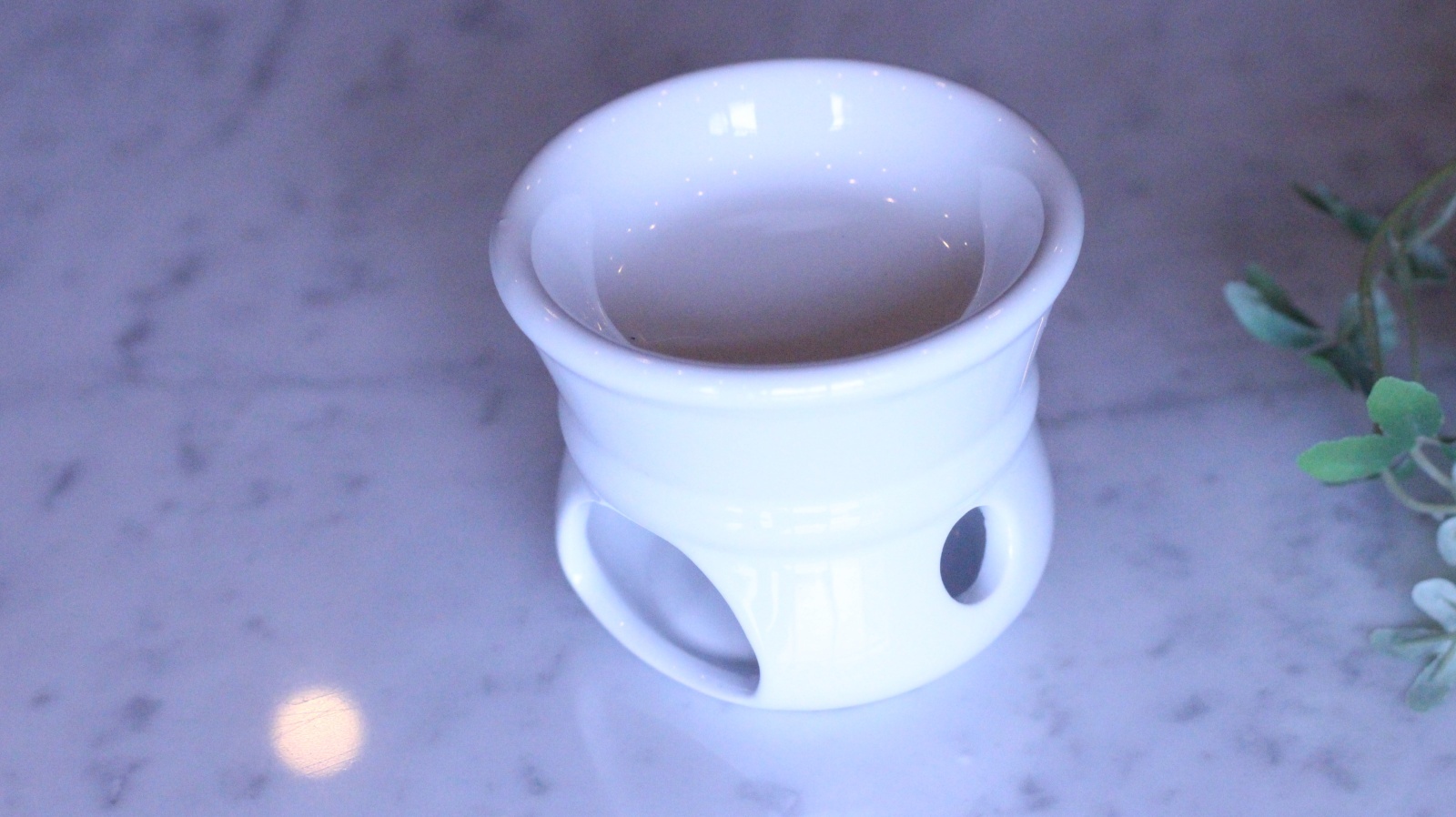 □白磁□ アロマポット ＊アウトレット強め品 ｜ ポーセラーツ白磁