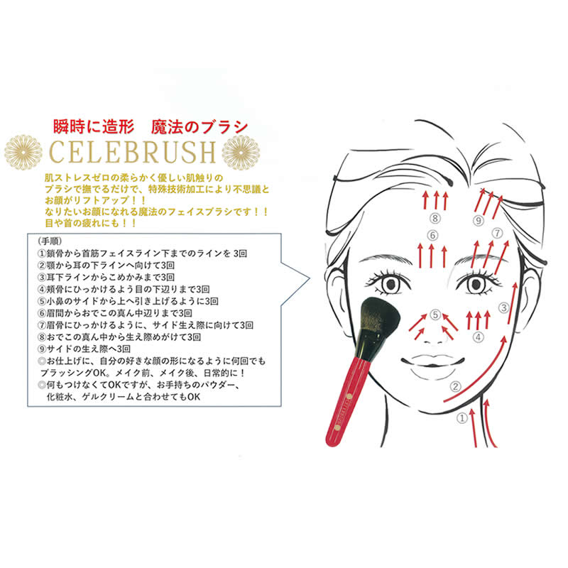 セレブラシ CELEBRUSH -テラヘルツ特殊加工 魔法のフェイスブラシ