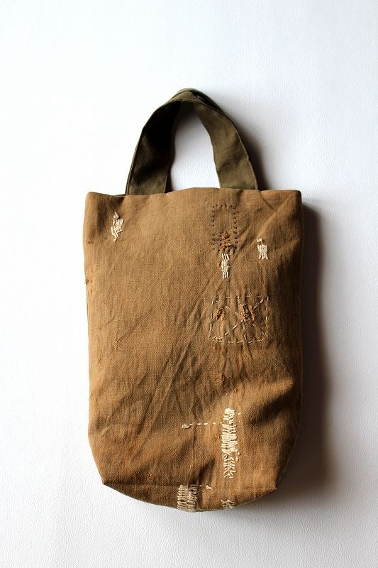 ササキチホ】酒袋×リメイク 小さなトートバッグ