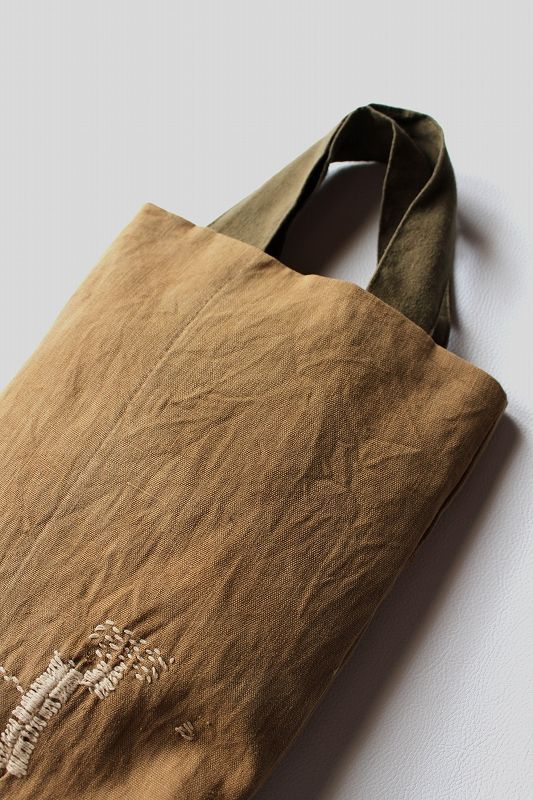 ササキチホ】酒袋×リメイク 小さなトートバッグ