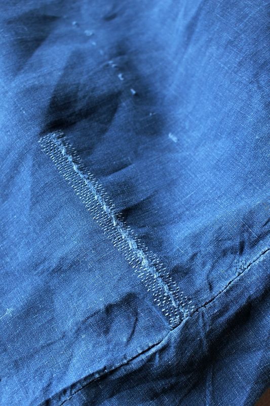 フランス】19世紀の羊飼いのインディゴリネンスモックコート