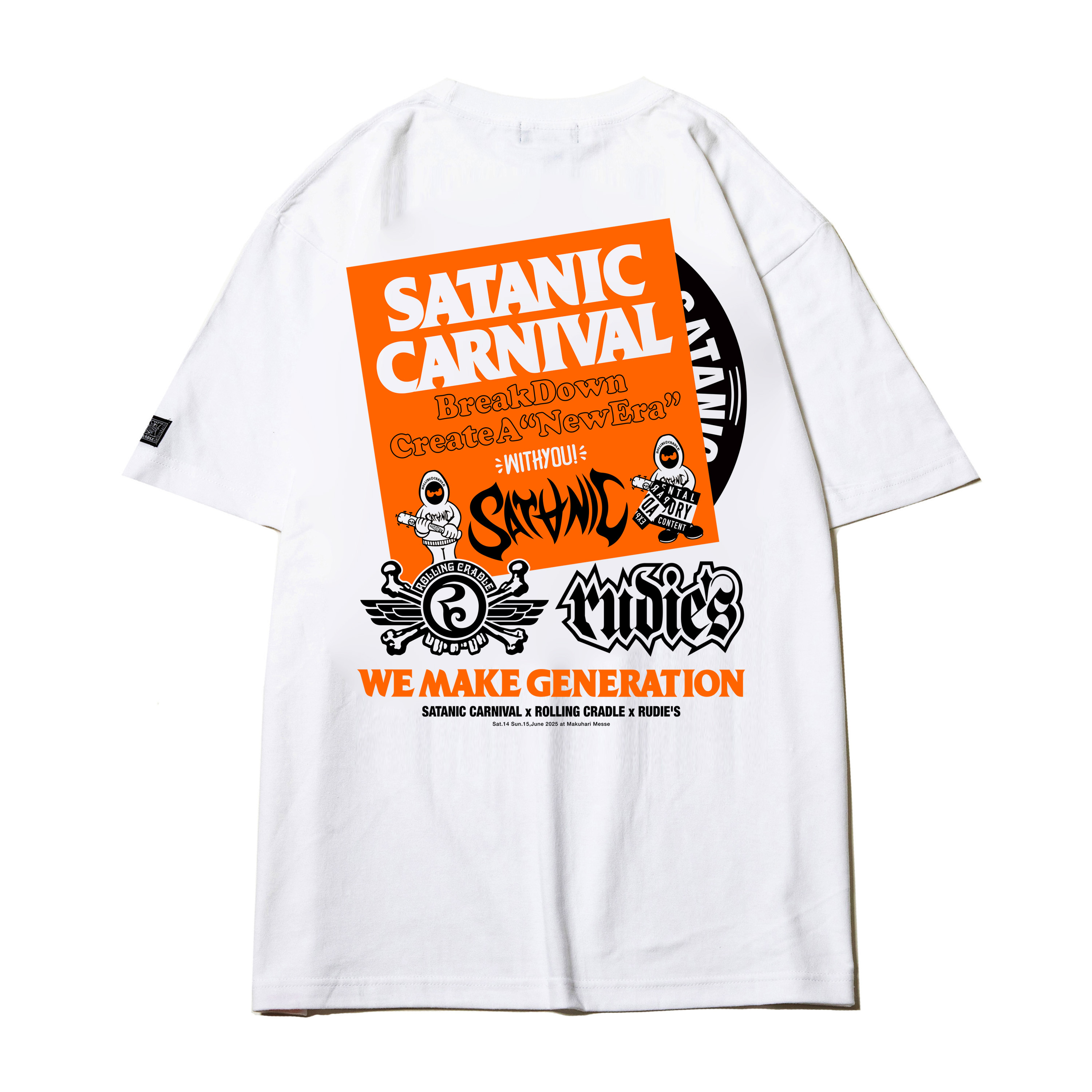 SC25 RUDIES x ROLLING CRADLE TEE（WHITE） | SATANIC CARNIVAL