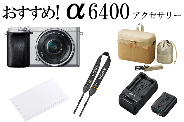 α6400におすすめ！アクセサリー（バッテリー・ケース・ストラップなど