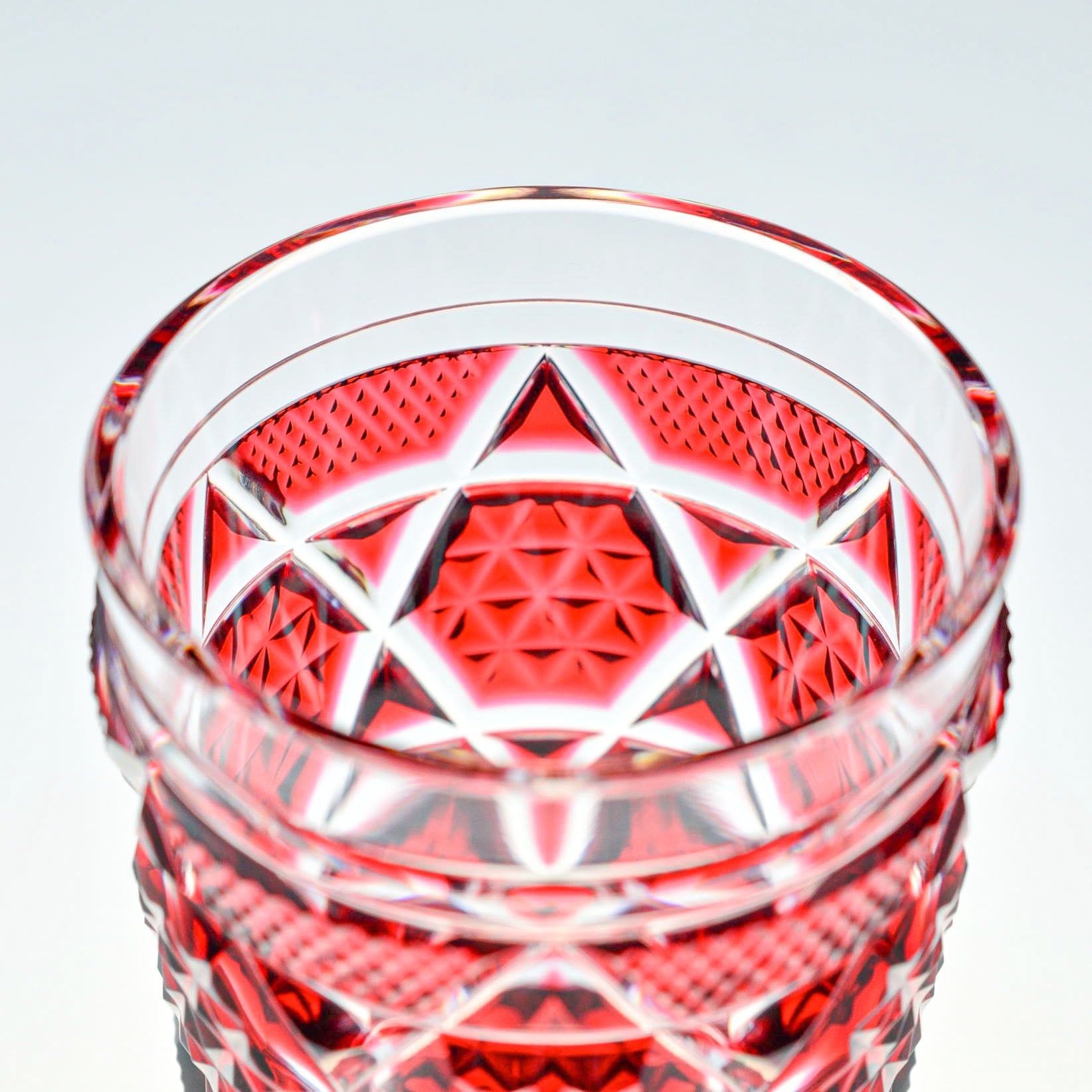 島津薩摩切子】 創作 オールドファッションタンブラー cut15 – ㈱島津