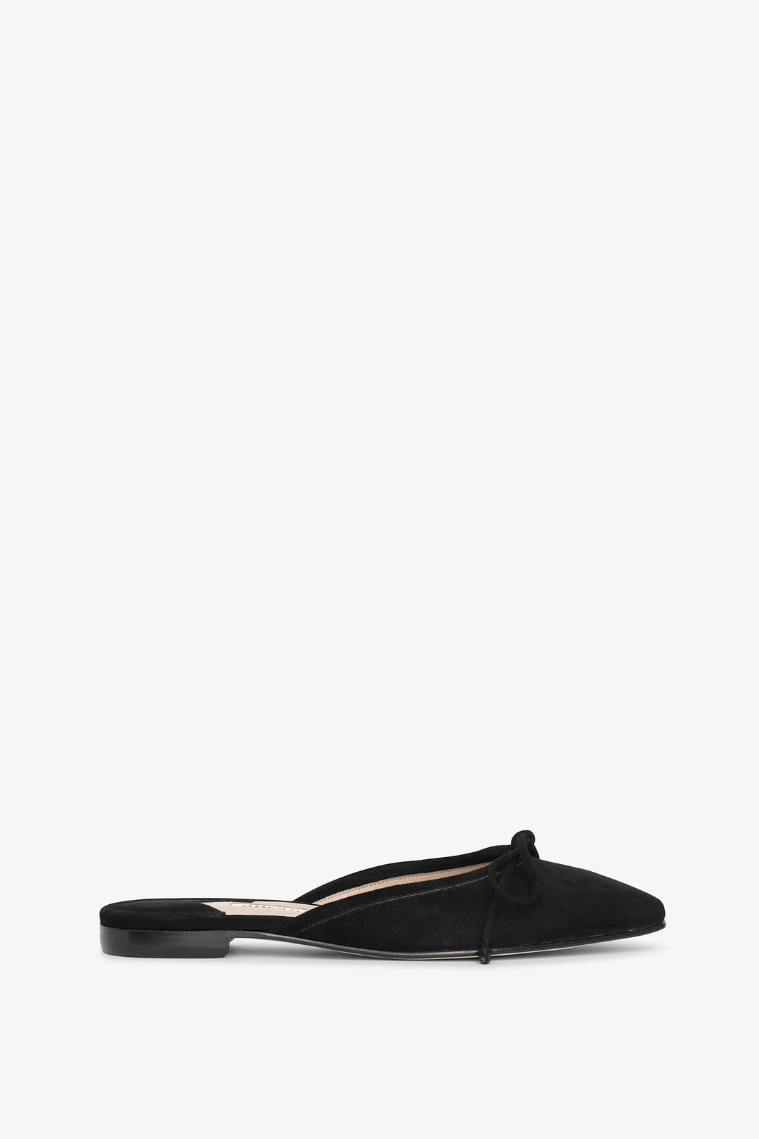 Manolo Blahnik | Ballerimu black suede flat mule | Savannahs