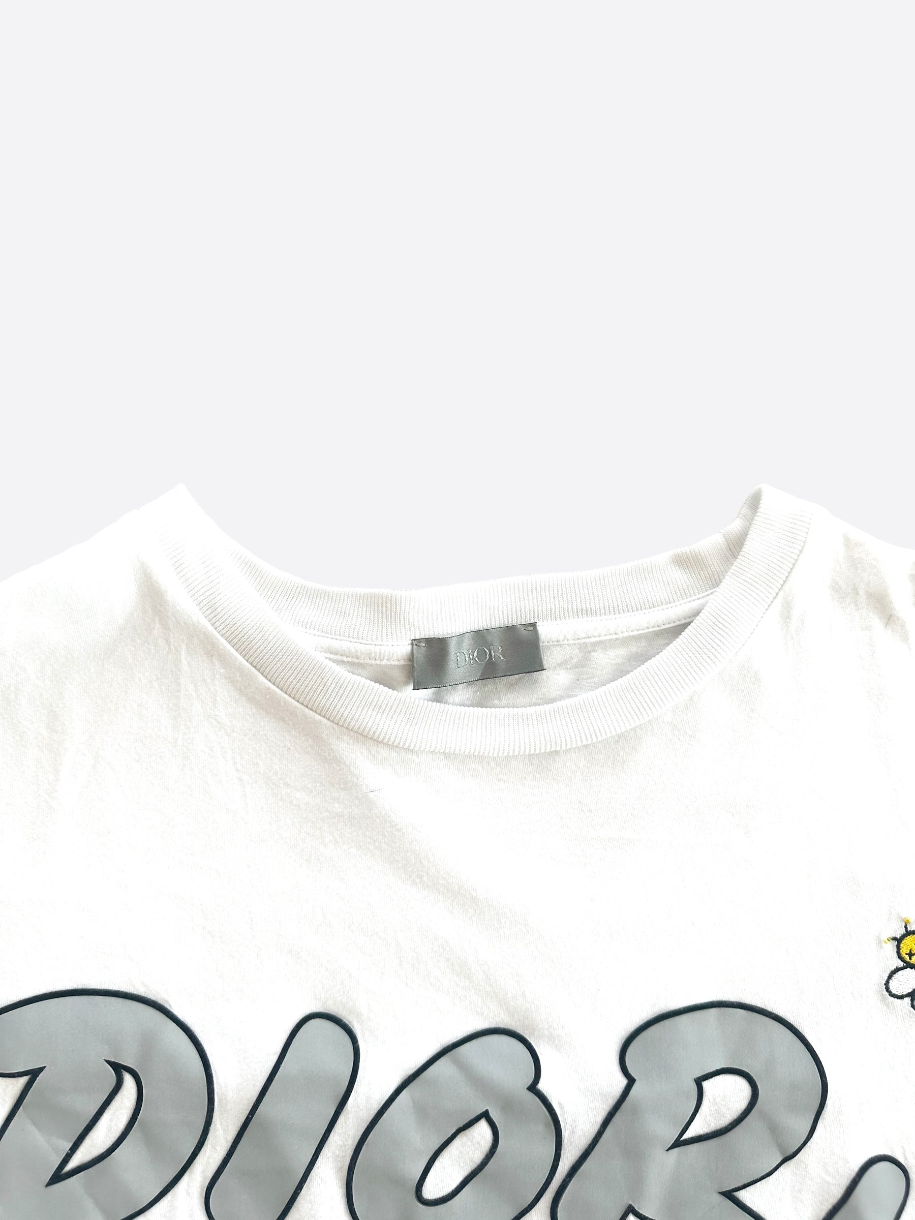 Dior Kaws White & Grey Logo T-Shirt – Savonches