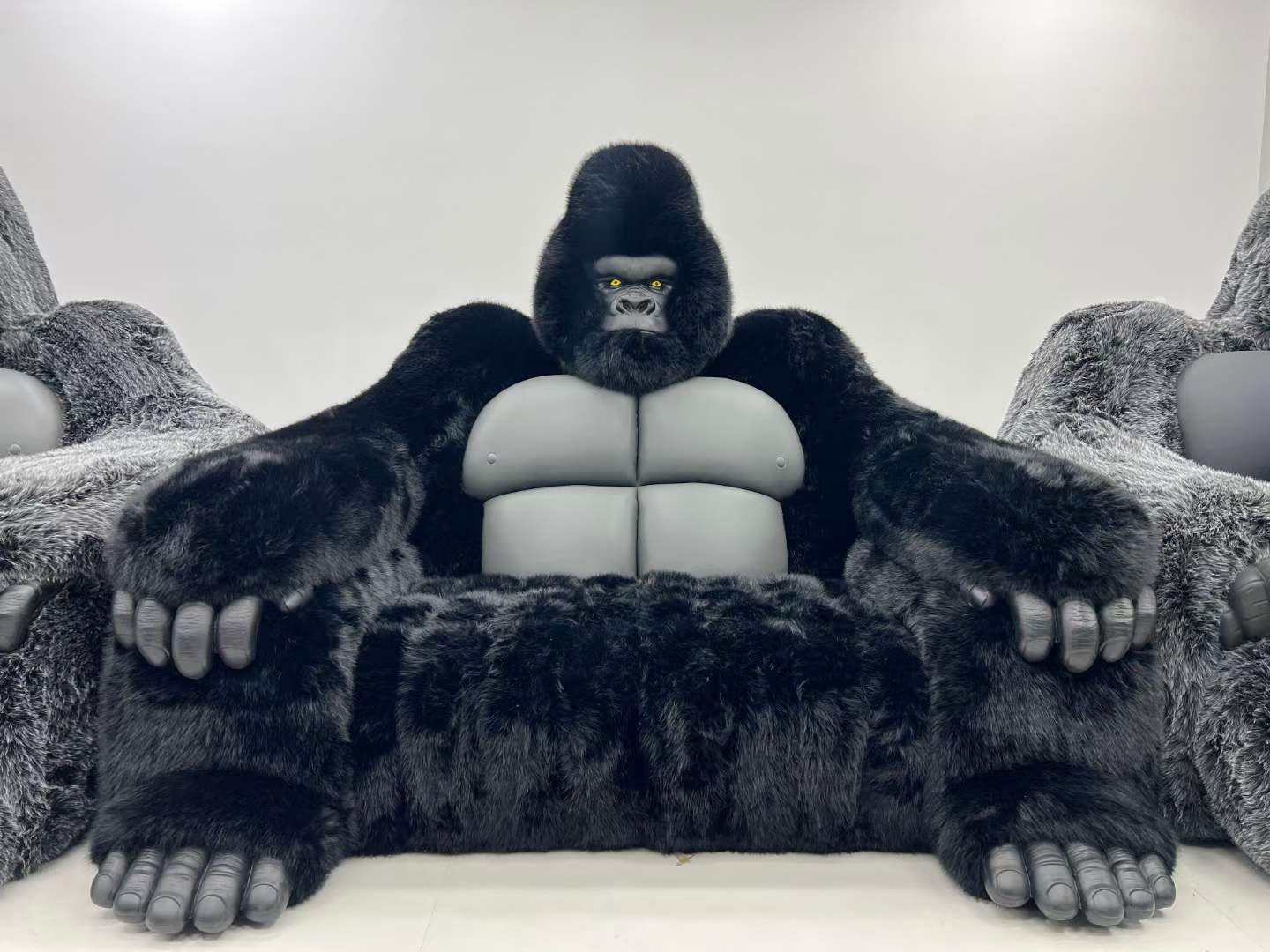 リビングルーム家具大型ゴリラキングスタイルソファ椅子ぬいぐるみ巨大