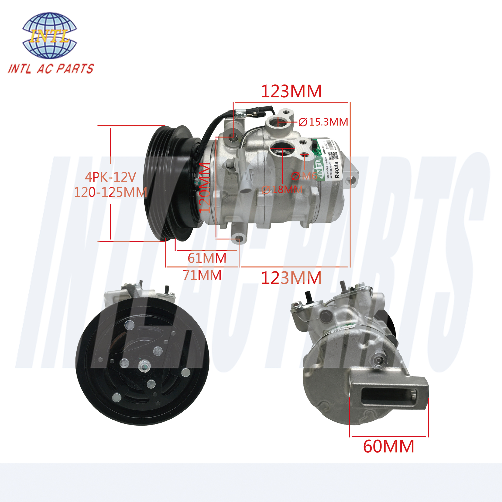 INTL-XZC865 AC Compressor for Suzuki Celerio 1.0 2008
