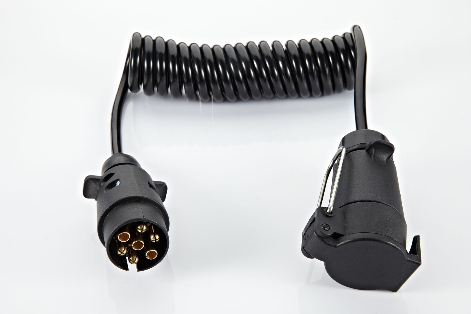 格納式スパイラル電気コード トラックトレーラー ABS/EBS コイル状電源