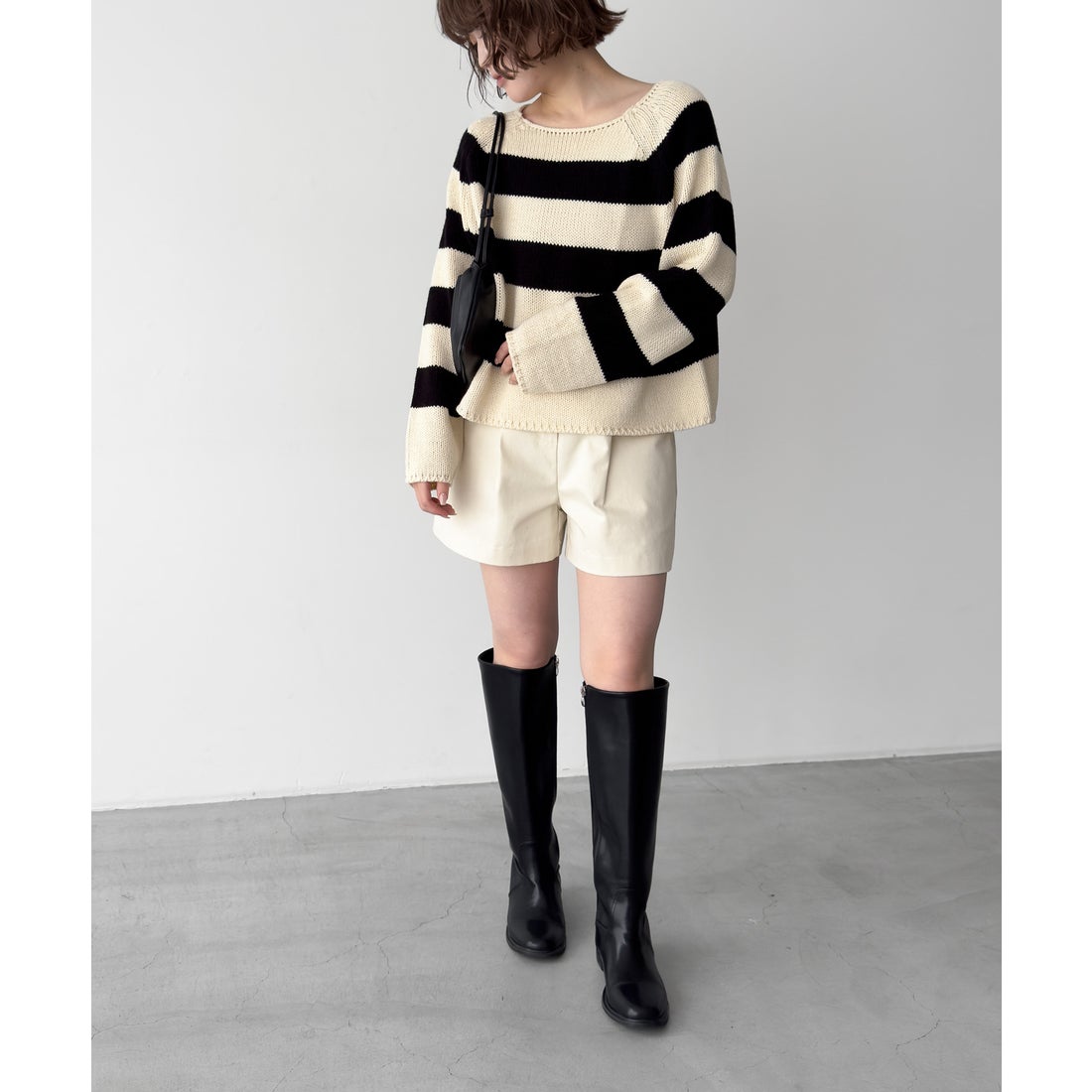 キャナルジーン CANAL JEAN El mar(エルマール) レザーロングブーツ