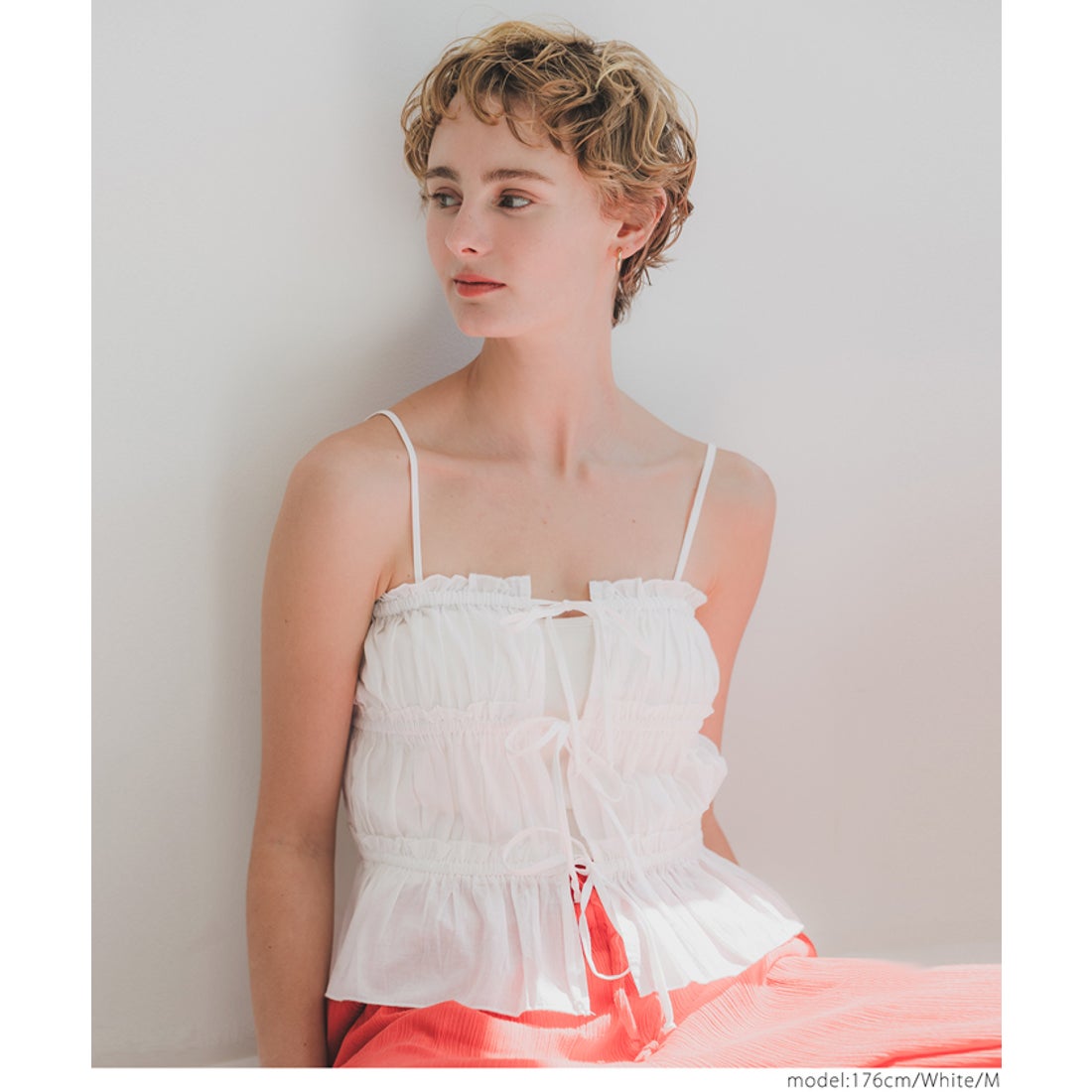 コカ coca 3連リボンキャミソール （Lt.pink） -ファッション通販