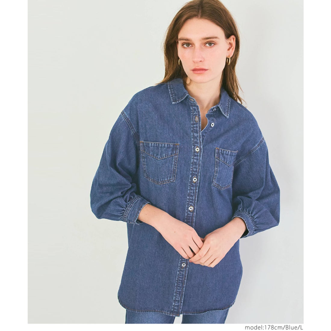 コカ coca デニムビッグシャツ （Blue） - ファッション通販 d fashion