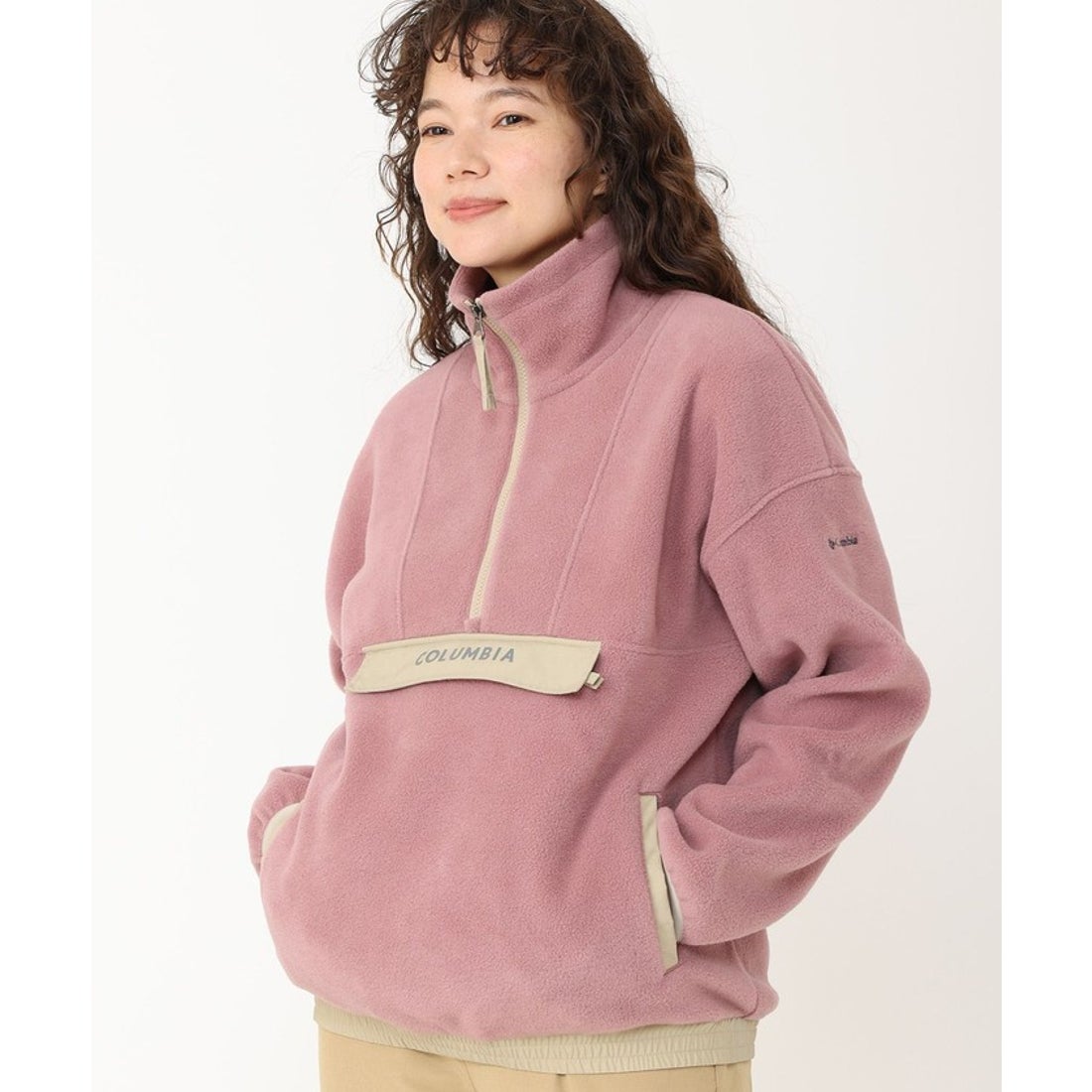 コロンビア Columbia ウィメンズクリスタルベンドハーフジップフリース