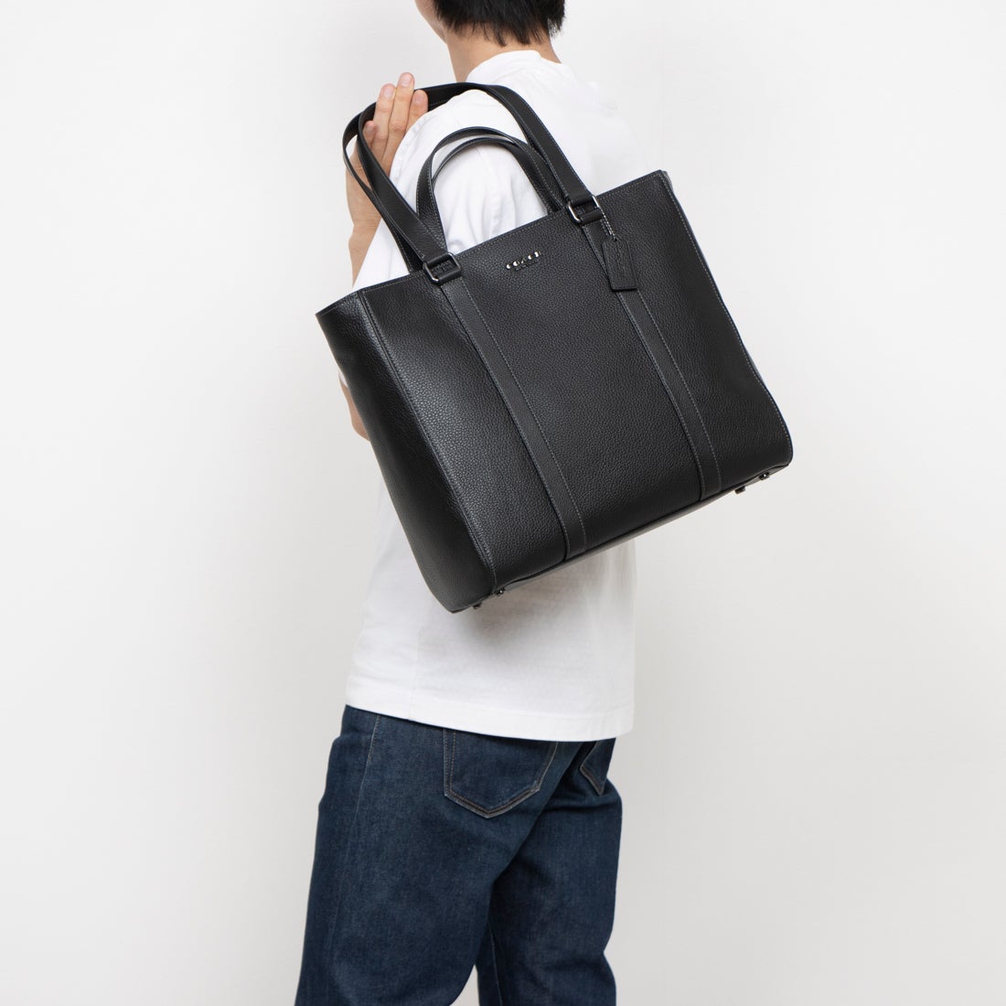 コーチ COACH トートバッグ CR390 ハドソン ダブルハンドル A4 メンズ