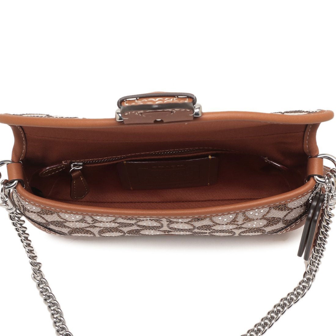 コーチ COACH ショルダーバッグ クリスタル シグネチャー ジャガード