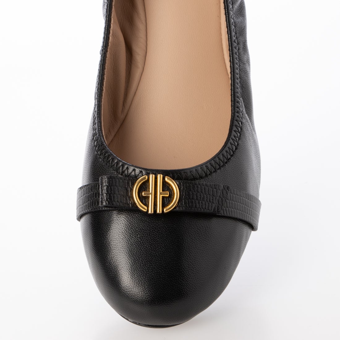 コール ハーン COLE HAAN トバ ボウ バレエ womens （ブラック レザー