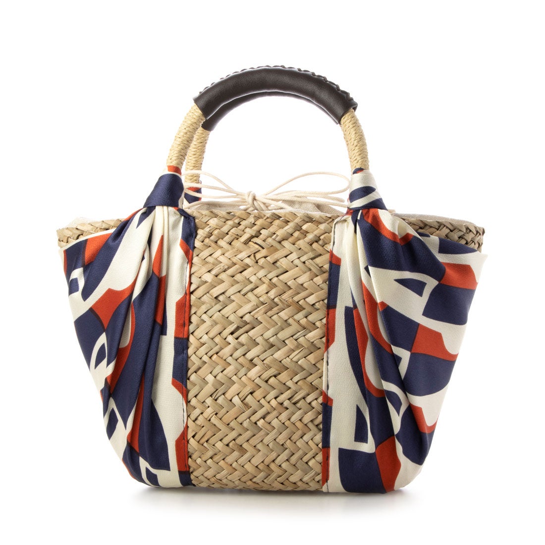 クーコ COOCO スカーフ巻カゴバッグ （ネイビー） -レディースシューズ