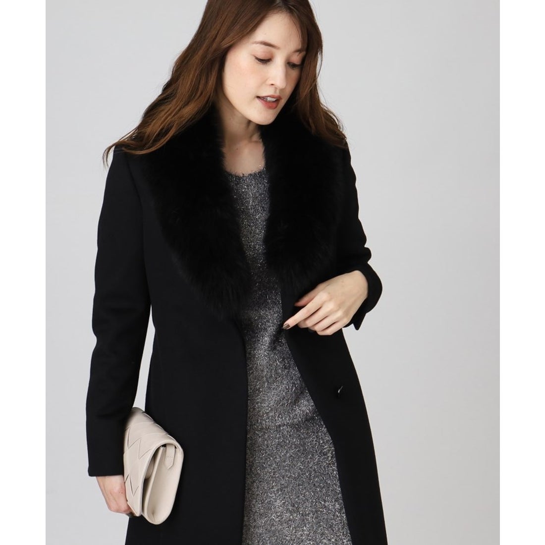 クードシャンス COUP DE CHANCE 【日本製／ブルーフォックスファー