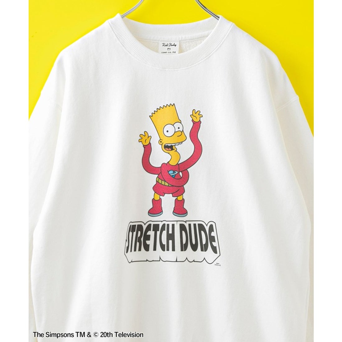 coen THE SIMPSONS / ROCK STANLEY（ロックスタンレー）別注スウェット