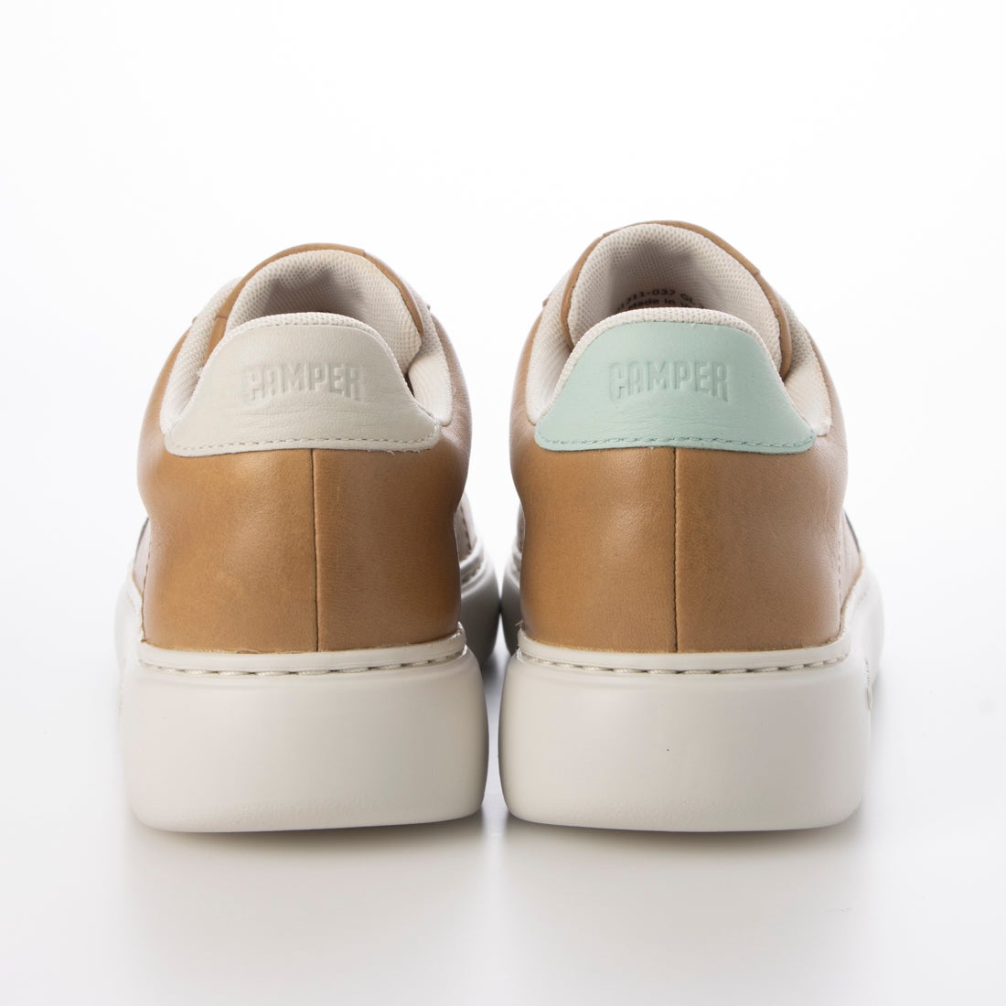 カンペール CAMPER TWINS / レザースニーカー （ブラウン） -waja