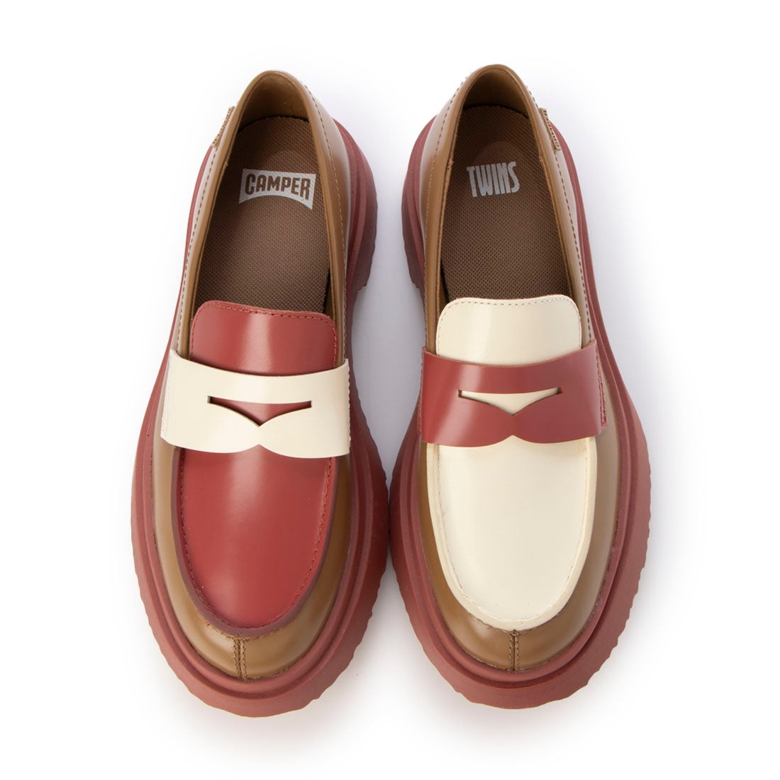 カンペール CAMPER TWINS / ローファー （マルチカラー