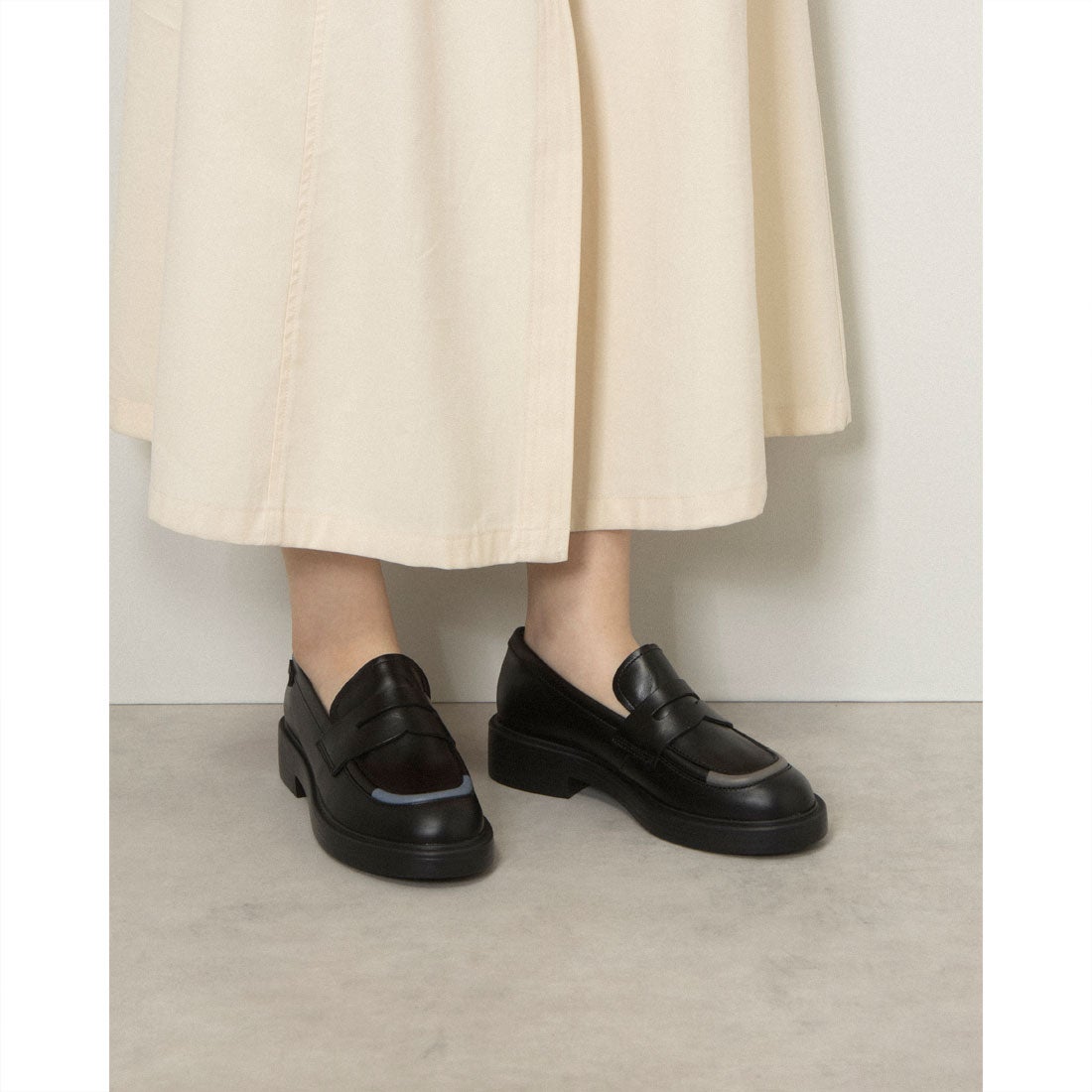 カンペール CAMPER TWINS / フラットシューズ （ブラック） -waja