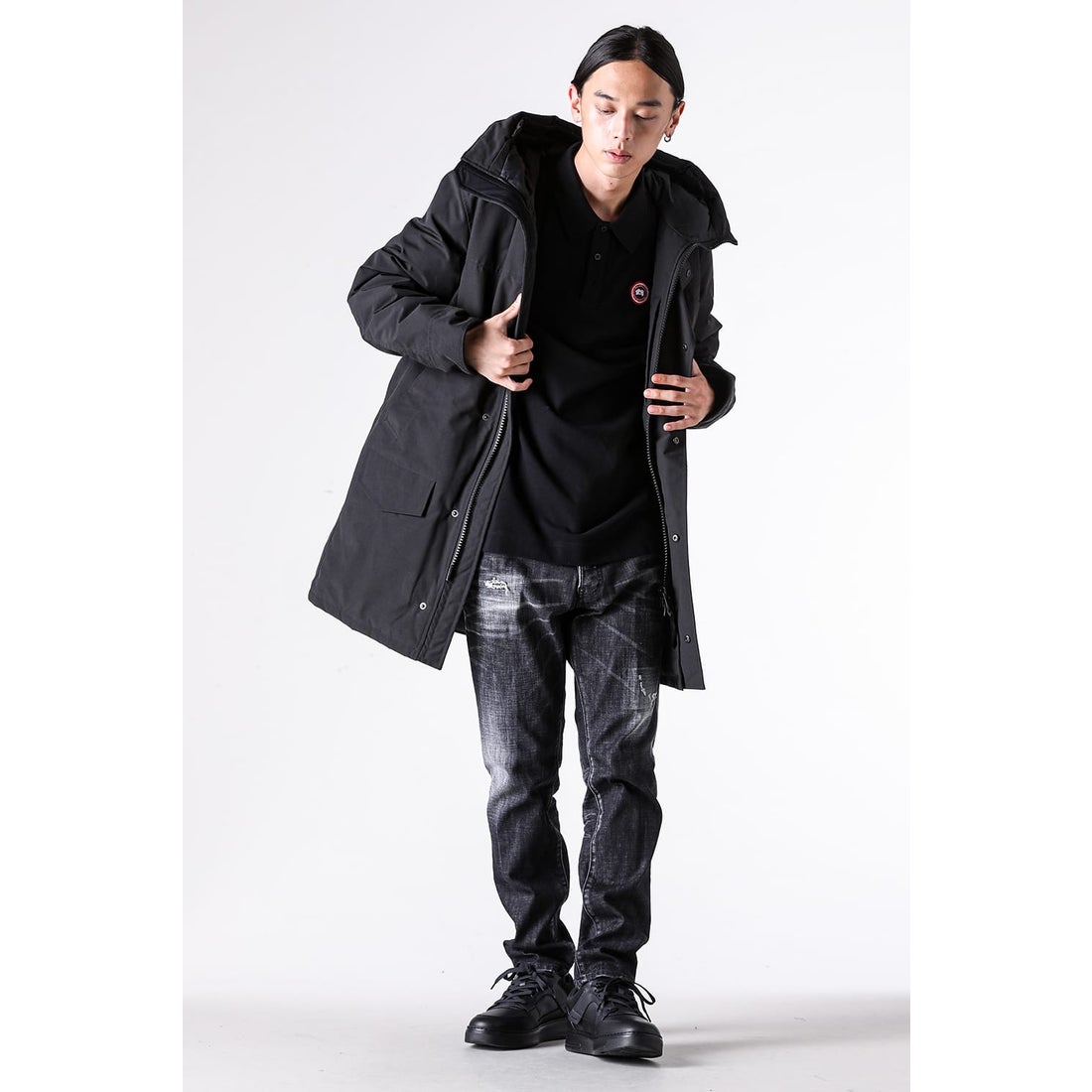 カナダグース CANADA GOOSE Langford Parka Black Label （Black