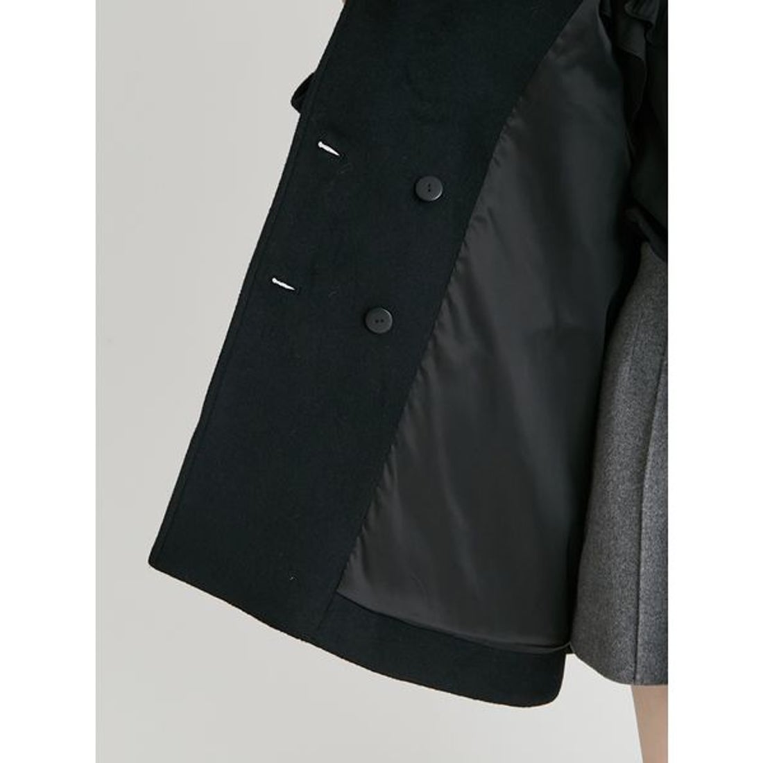 セルフォード CELFORD Aラインウールミドルコート （IVR