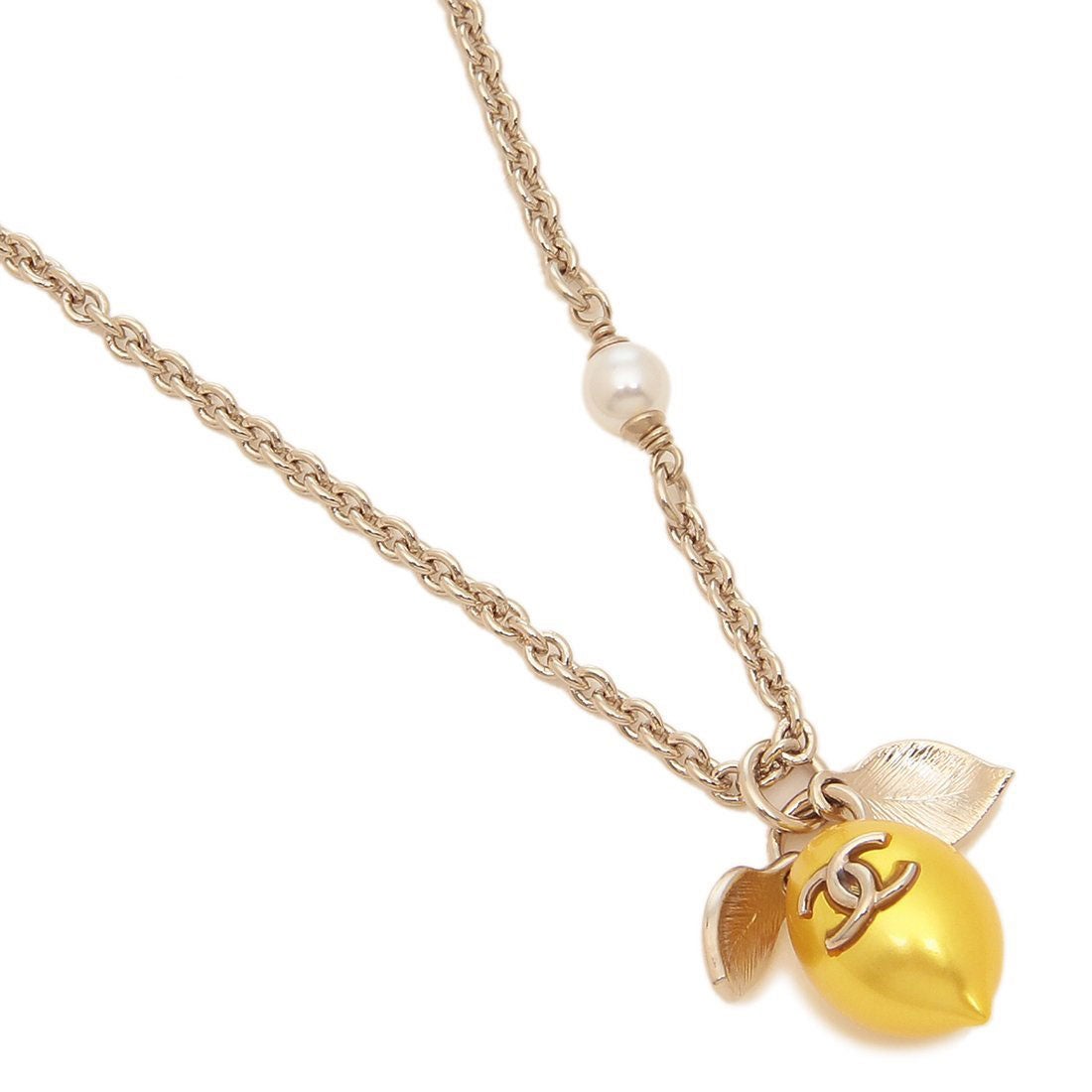 シャネル CHANEL ネックレス ペンダント クルーズコレクション レモン