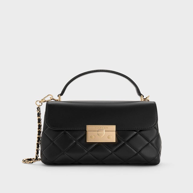 CHARLES & KEITH Cressida クレシダ キルトチェーンストラップバッグ