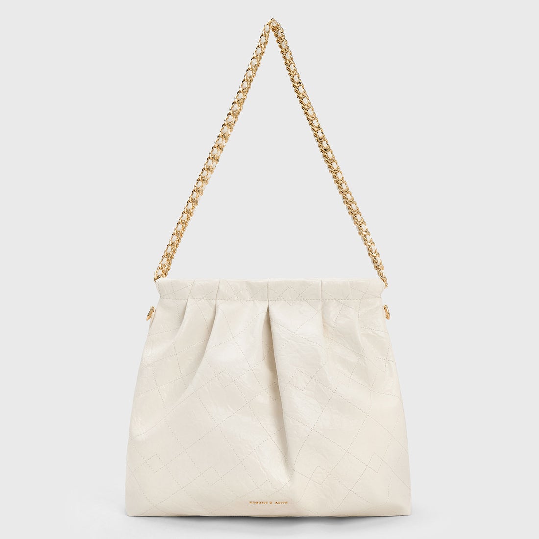 CHARLES & KEITH Duo ドゥオ ブレードチェーンハンドルホーボーバッグ