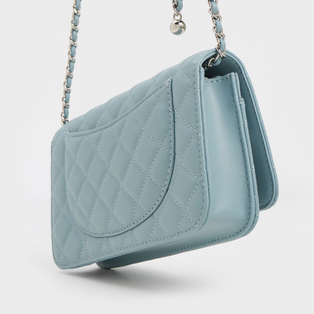 CHARLES & KEITH Cressida クレシダ キルトプッシュロッククラッチ