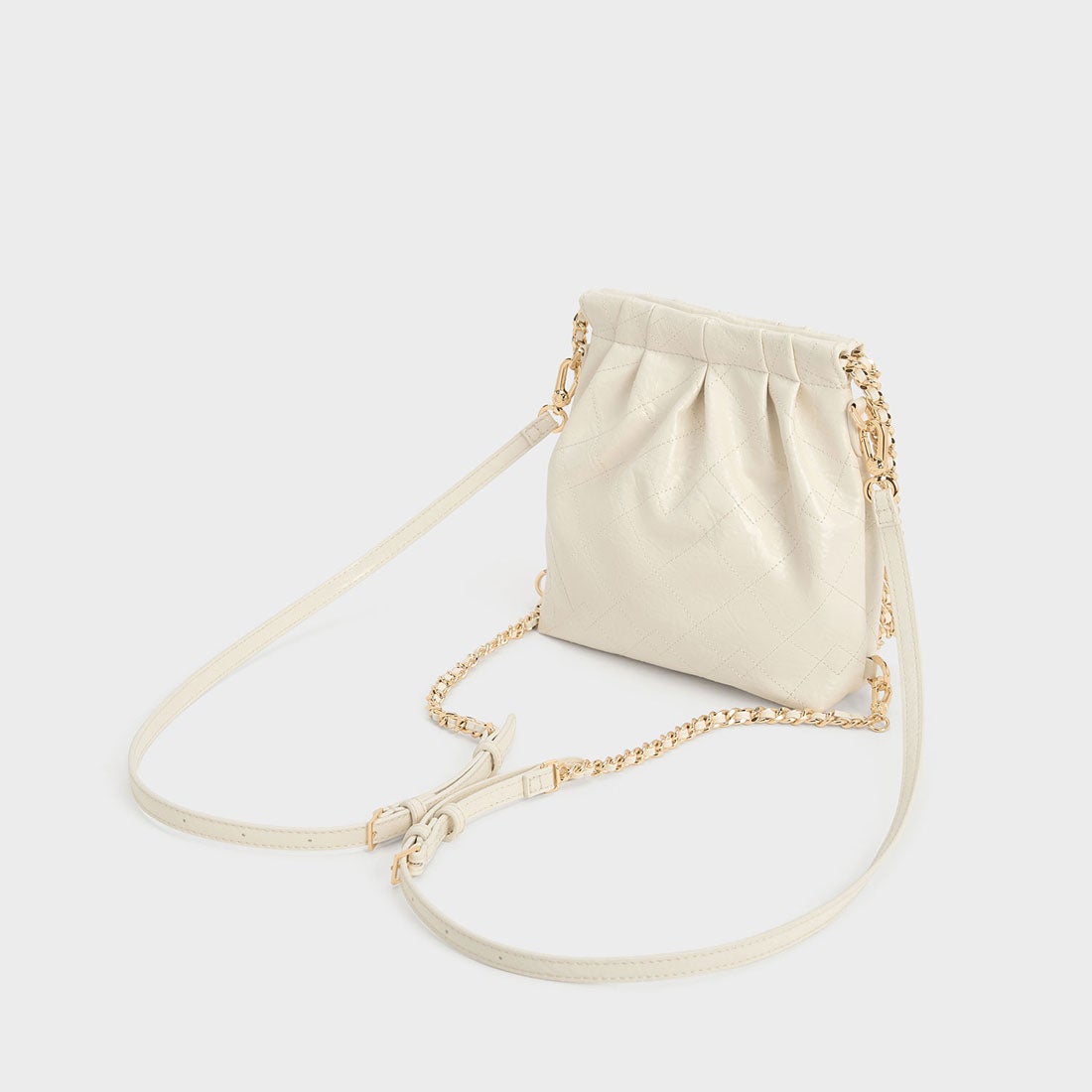 CHARLES & KEITH Duo ドゥオ チェーンハンドルツーウェイバックパック