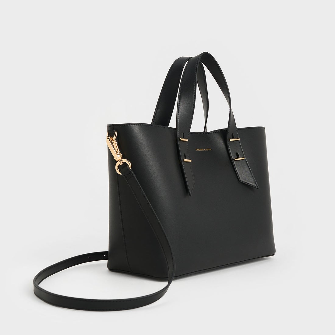 CHARLES & KEITH Shania シャナイア ダブルハンドルスラウチーバッグ