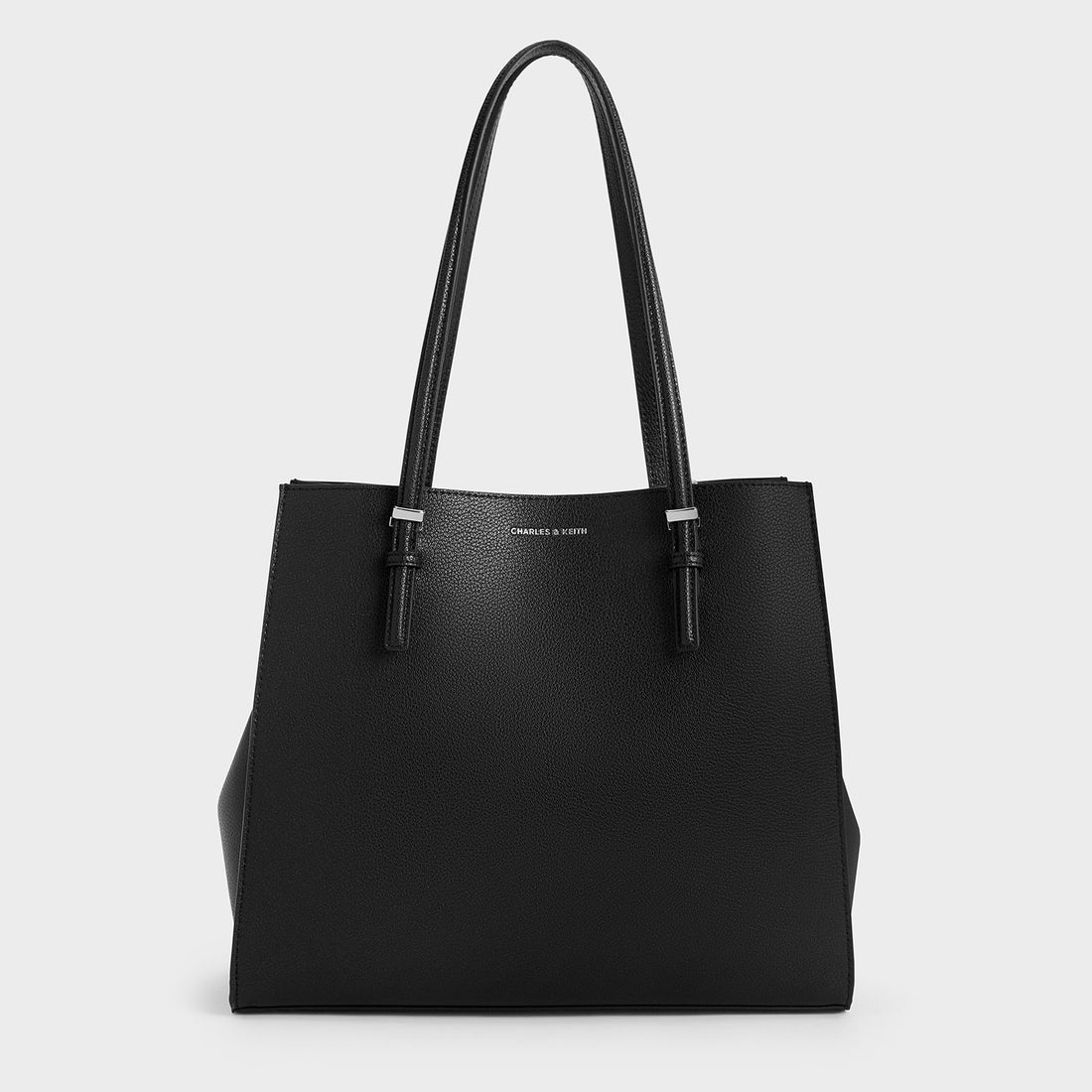 CHARLES & KEITH クラシックダブルハンドル トートバッグ 【再入荷