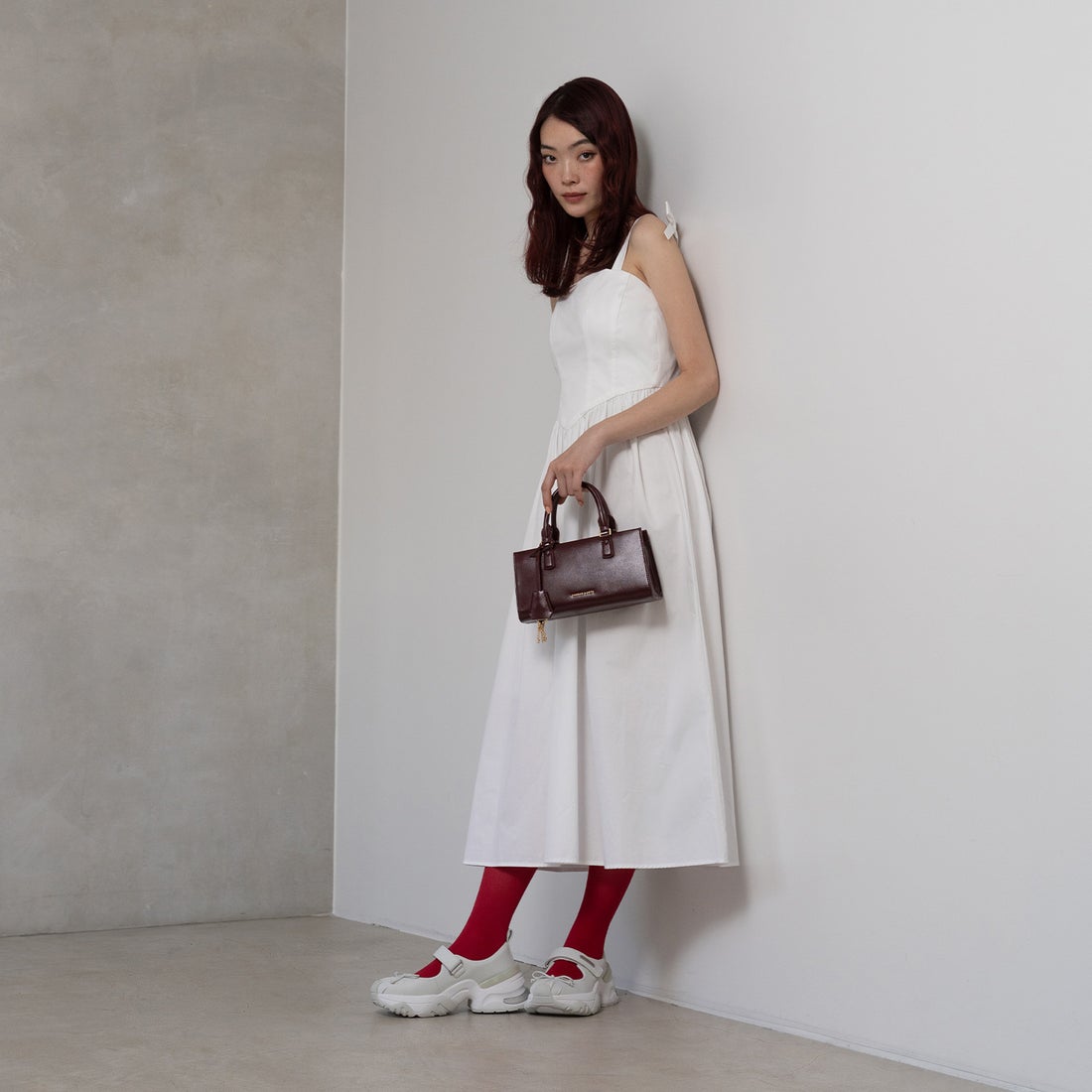 CHARLES & KEITH Kerry ミニケリー トートバッグ（MulberryPlum