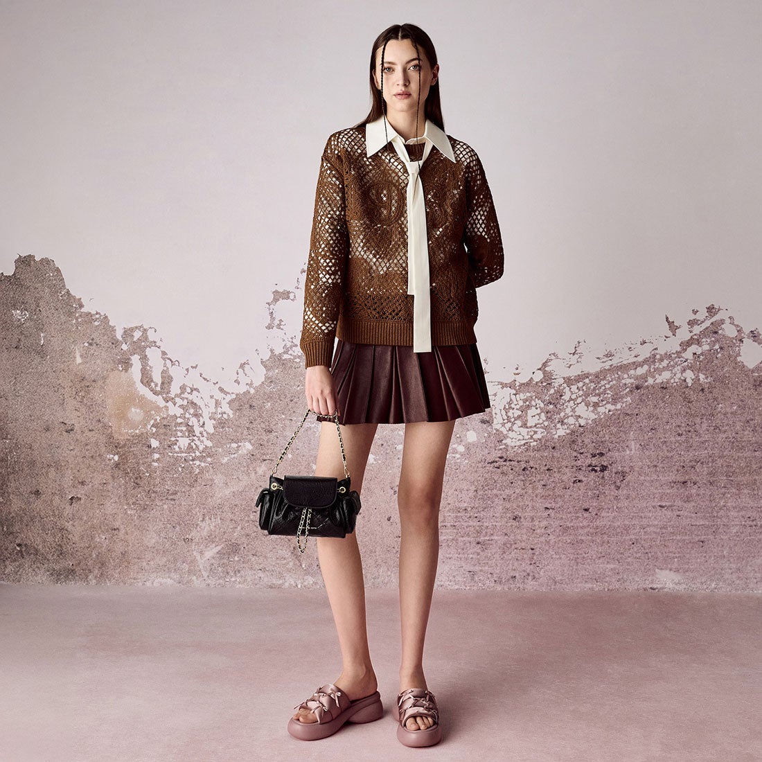 CHARLES & KEITH Duo ドゥオ ツーウェイフロントフラップバックパック