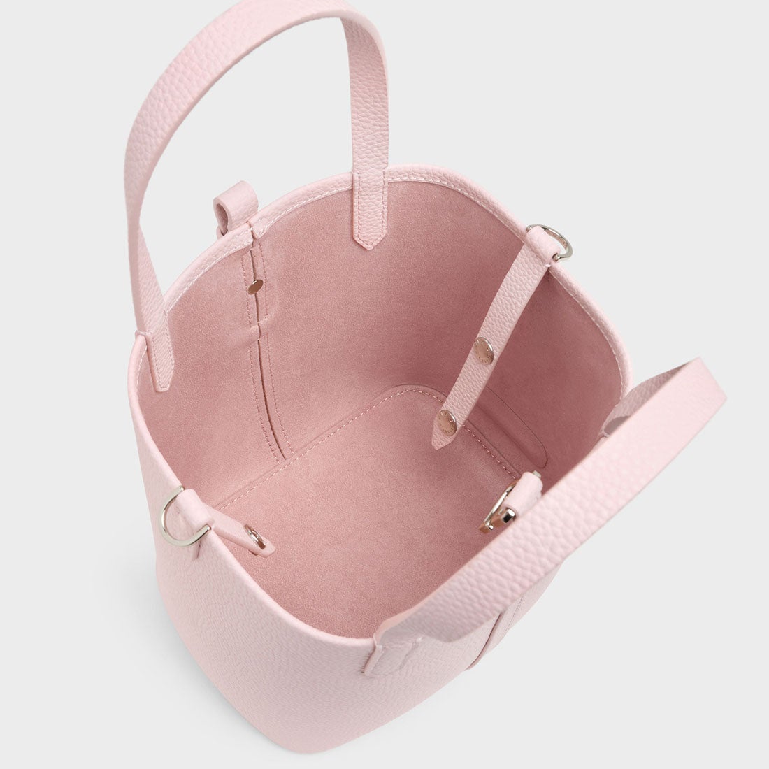 CHARLES & KEITH Beryl ベリル リサイクルレザーバケツバッグ （Cotton