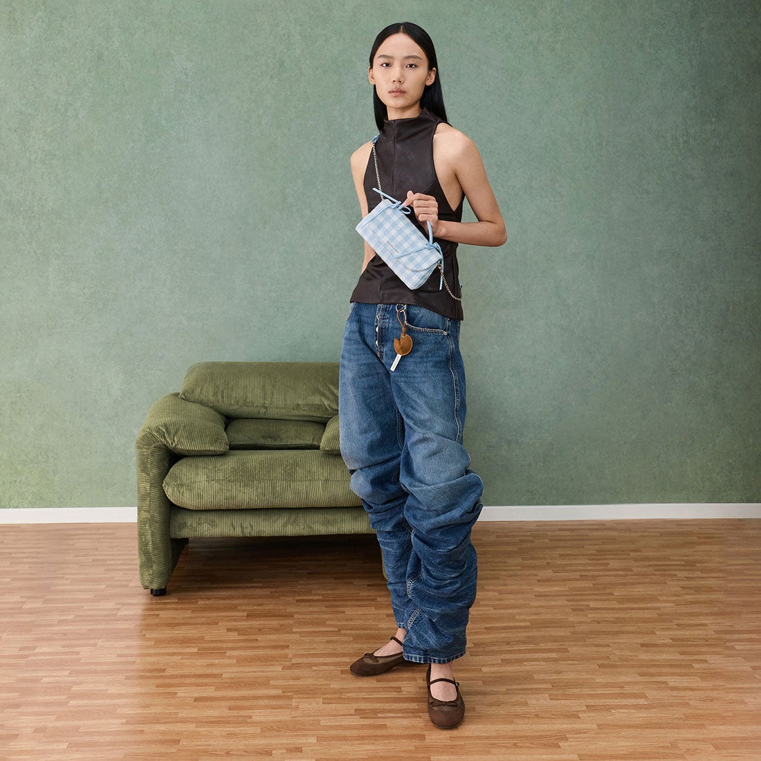 チャールズ アンド キース CHARLES & KEITH Hazel ヘーゼル ギンガム