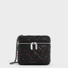 CHARLES & KEITH Dahlia ダリア ハートプリントメリージェーン （Black