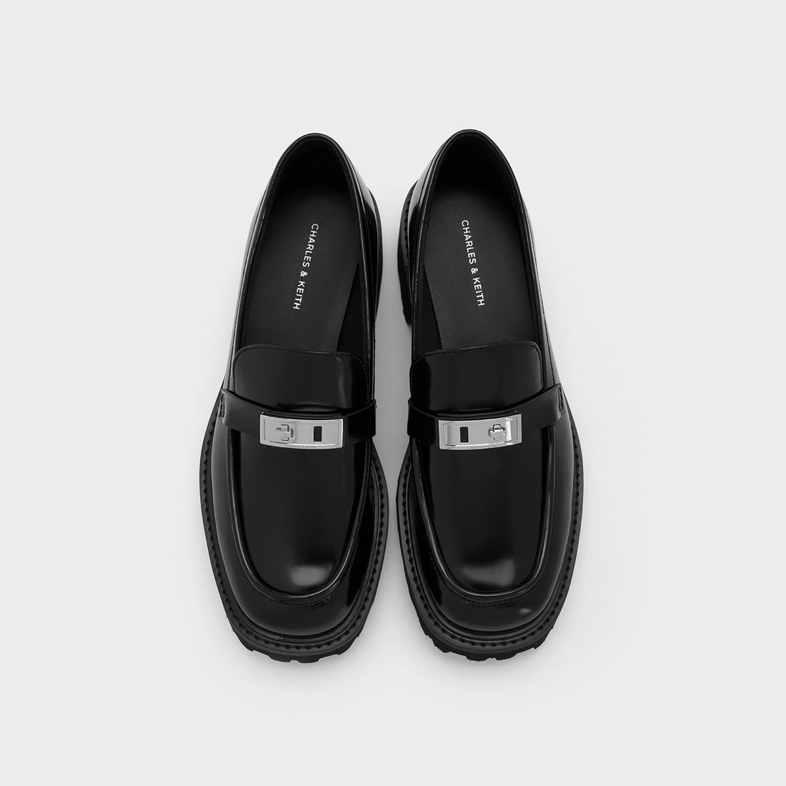 CHARLES & KEITH Lando ランド メタリックアクセントプラットフォーム