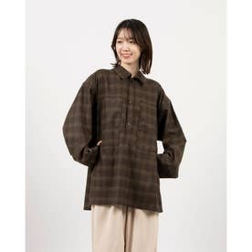 クラネ CLANE CHECK POCKET OVER SHIRT （BLUE） - ファッション通販