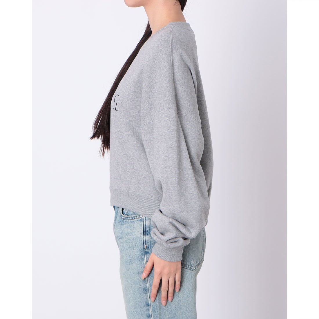 クラネ CLANE LOGO SHORT SWEAT TOPS （GRAY） -ファッション通販