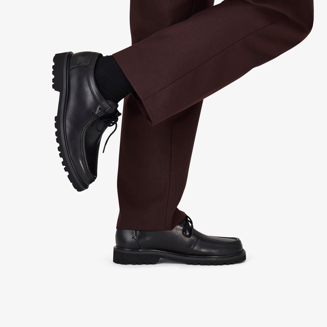 Berwick Seam / バーウィックシーム （ブラックレザー） -Clarks