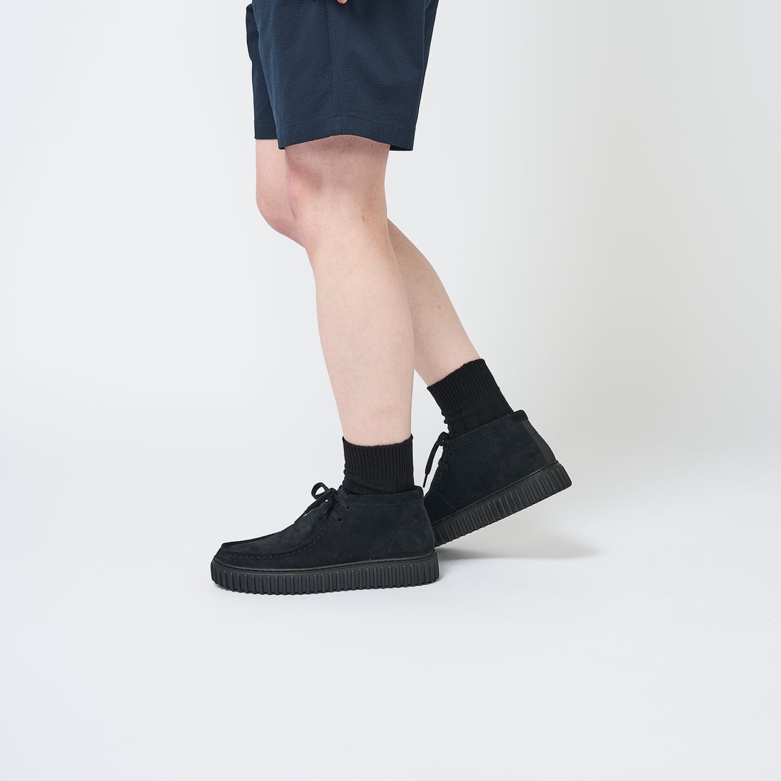 Torhill Hi / メンズ トーヒルハイ （ブラックスエード） -Clarks