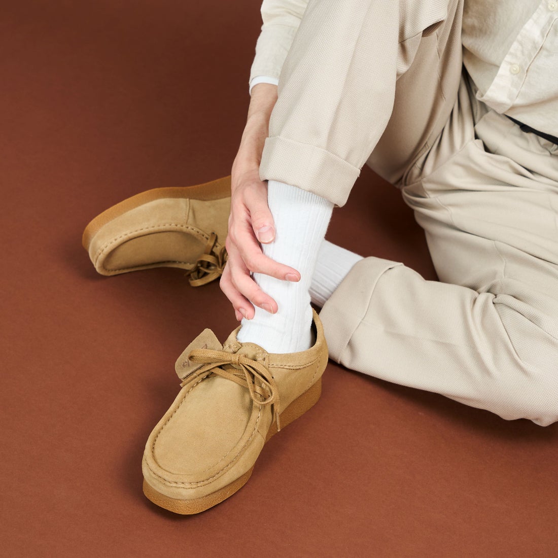 Clarks WallabeeEVO / ワラビーエヴォ （ダークサンドスエード） -靴