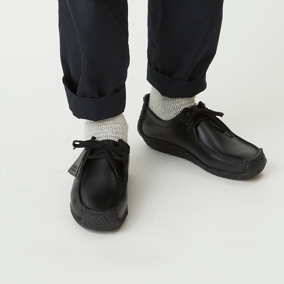 Natalie / メンズ ナタリー （ブラックレザー） -Clarks (クラークス